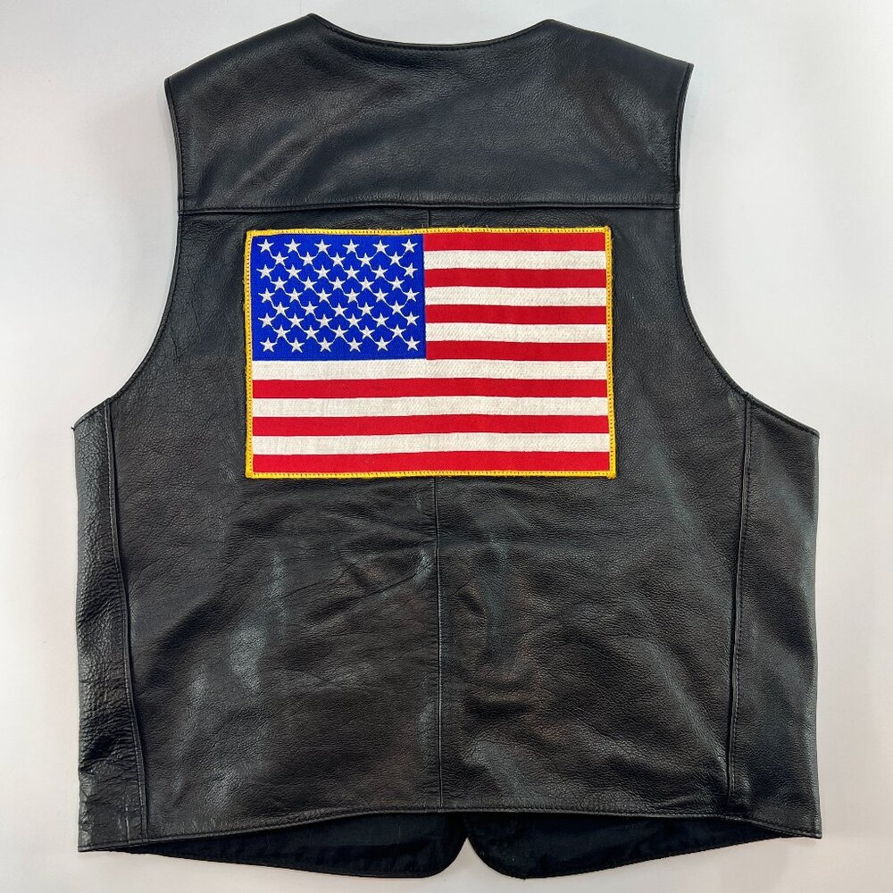 Vintage Harley Davidson Leather Vest - Picture 2 of 12